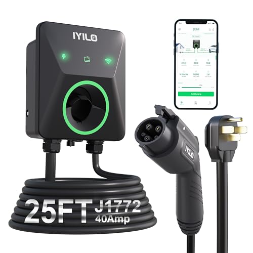 IYILO IYILO Level 2 EV Charger, 40Amp/9.6KW/240V, NEMA 14-50P, Wi-Fi(2 — Controls and everyday operation