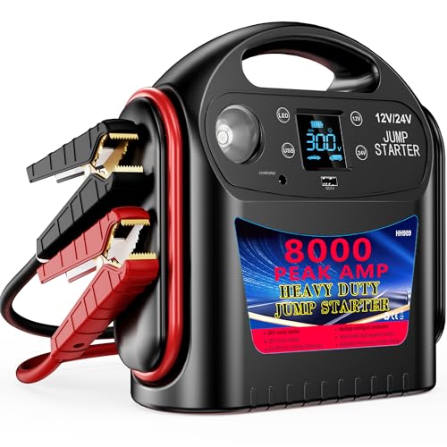 FlyAuto 8000A 12V/24V Jump Starter for Large Gas & Diesel Engines, Hea — Side-by-side comparison of top picks in this category
