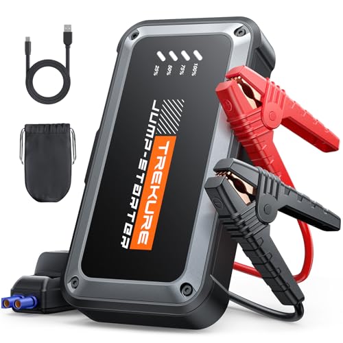 TREKURE TREKURE Portable Car Battery Jump Starter 4000A 16800mAh Jump — Build quality and design details up close