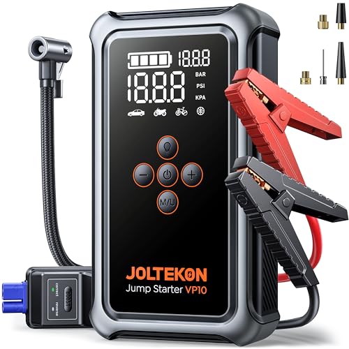 Joltekon Joltekon Car Battery Jump Starter with Air Compressor 6000A 1 — Design and materials in detail