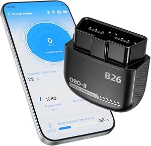 Feronix B26 Bluetooth OBD2 Scanner for iOS & Android - Subscription-Free Engine Code R