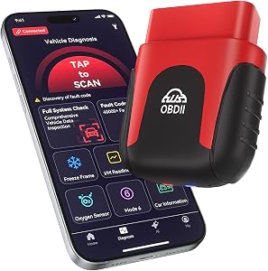 UJS Rocco OBD2 Scanner Bluetooth for iOS Android, AI Diagnostic Tool for Car Buying Repair