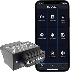 BlueDriver Bluetooth Pro OBDII Scan Tool for iPhone & Android - No Subscription Fee - 