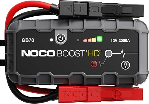 NOCO Boost GB70: 2000A UltraSafe Jump Starter – 12V Lithium Battery Bo — Our recommended configuration for best results