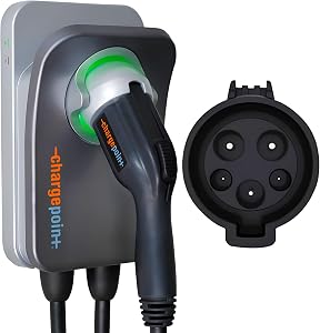 ChargePoint HomeFlex Level 2 EV Charger J1772 - Fast Smart Battery Power Charging at Home 