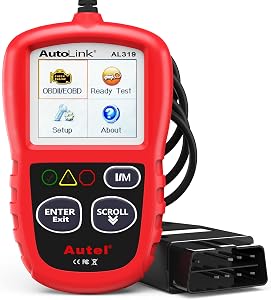 Autel Professional OBD2 Scanner AL319 Code Reader, Enhanced Check and Reset Engine Fault C