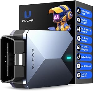 MUCAR AI-Assisted OBD2 Scanner Bluetooth Lifetime Update, BT200 MAX Compatible with ELM327