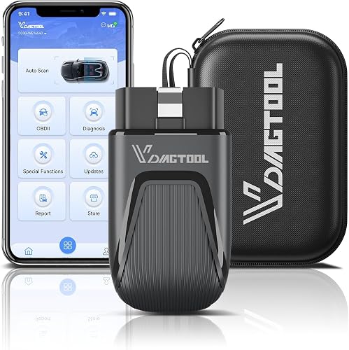 OBD2 Scanner Bluetooth, Vdiagtool D100 Bidirectional Scan Tool Wireles — Build quality and design details up close