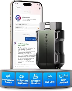 TOPDON TopScan Pro OBD2 Scanner Bluetooth, Bi-Directional Scan Tool for iPhone & Andro