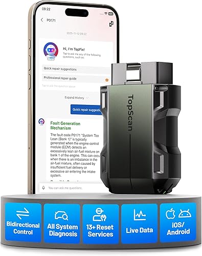 TOPDON TopScan Pro OBD2 Scanner Bluetooth, Bi-Directional Scan Tool fo — Real-world performance testing in action