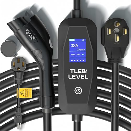 TLE LEVEL Level 2 EV Charger - Portable 40 Amp 9.6kW EV Charger, NEMA — Build quality and design details up close